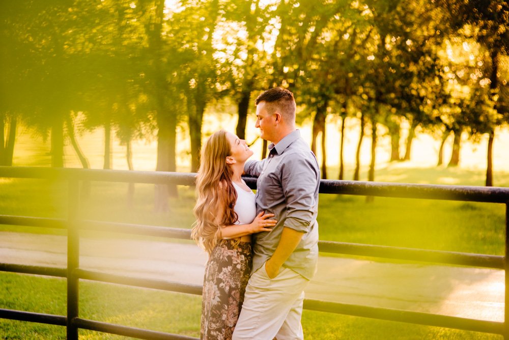 rustic spring engagement photos fort worth
