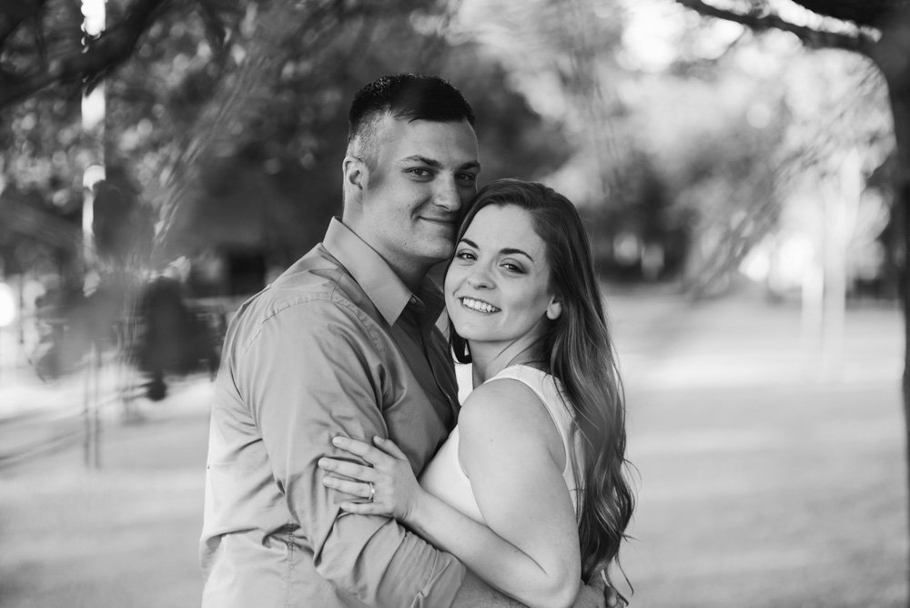 creative, natural light engagement session photographer in fort worth