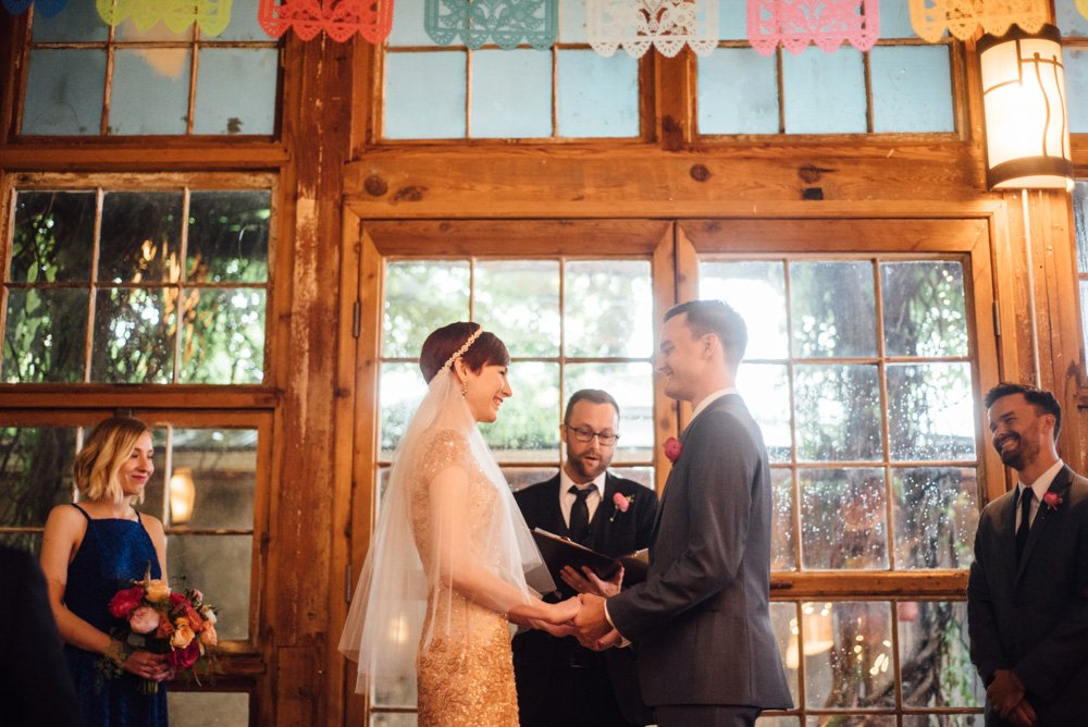 relaxed, colorful diy wedding at mckinney cotton mill