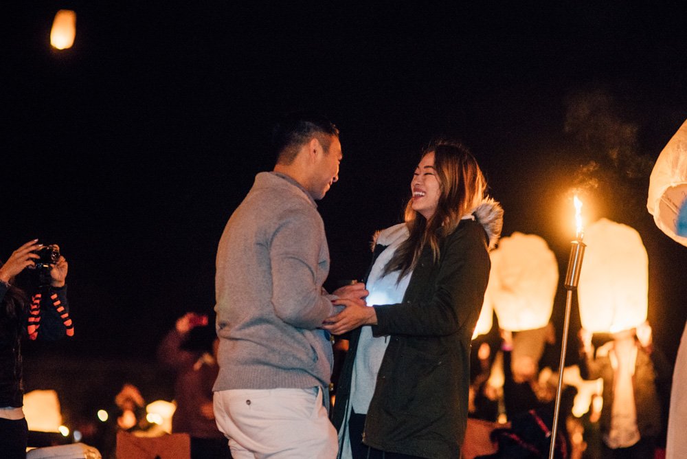 austin nighttime proposal photographer, surprise proposal, professional proposal photographer, boutique proposal photography in austin, country proposal after dark, non traditional marriage proposal