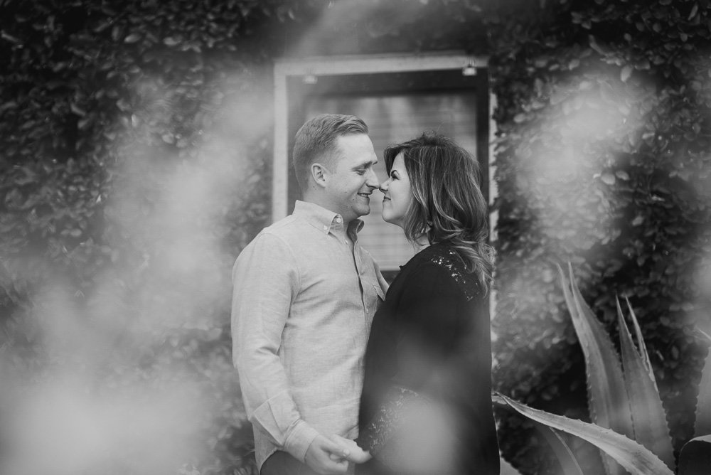 creative austin engagement session photographer, colorful austin engagement session, downtown engagement session ideas, hotel san jose engagement photos