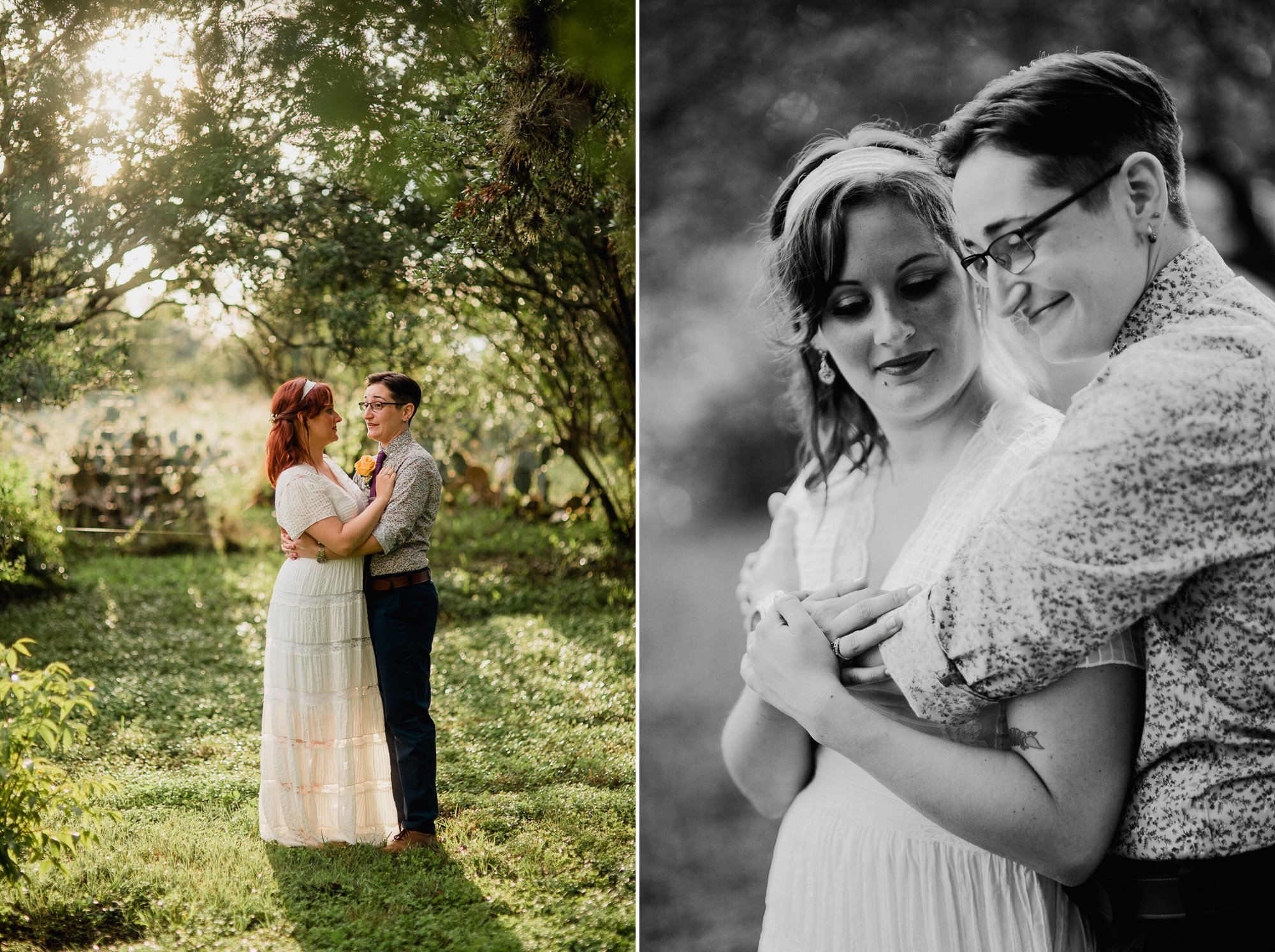 Lesbian wedding at the plant at kyle