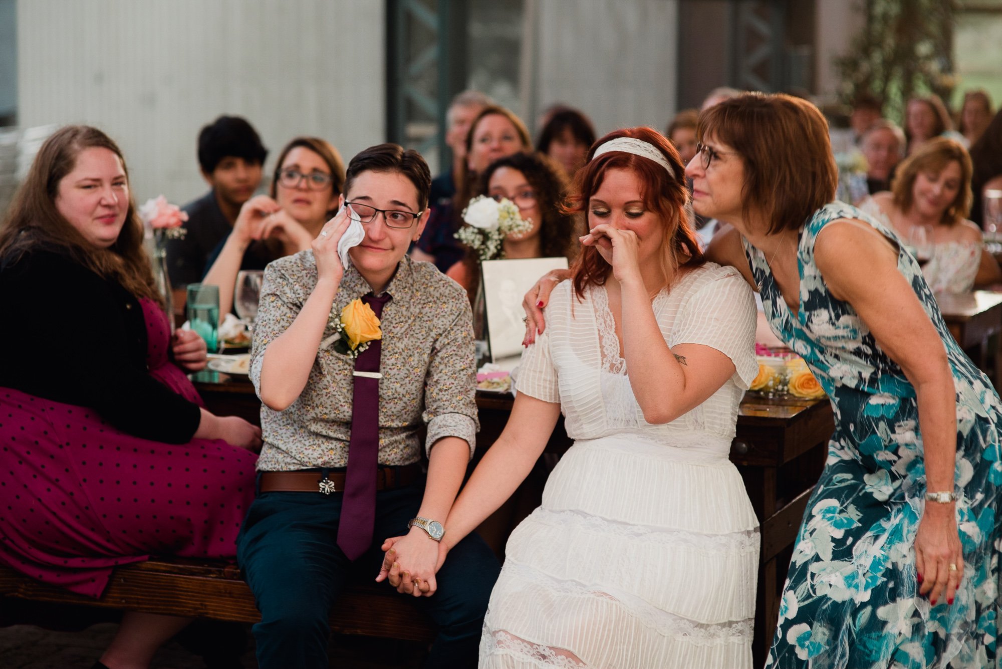 emotional same-sex wedding at the plant at kyle, same sex wedding photographer, gay wedding photographers in austin texas