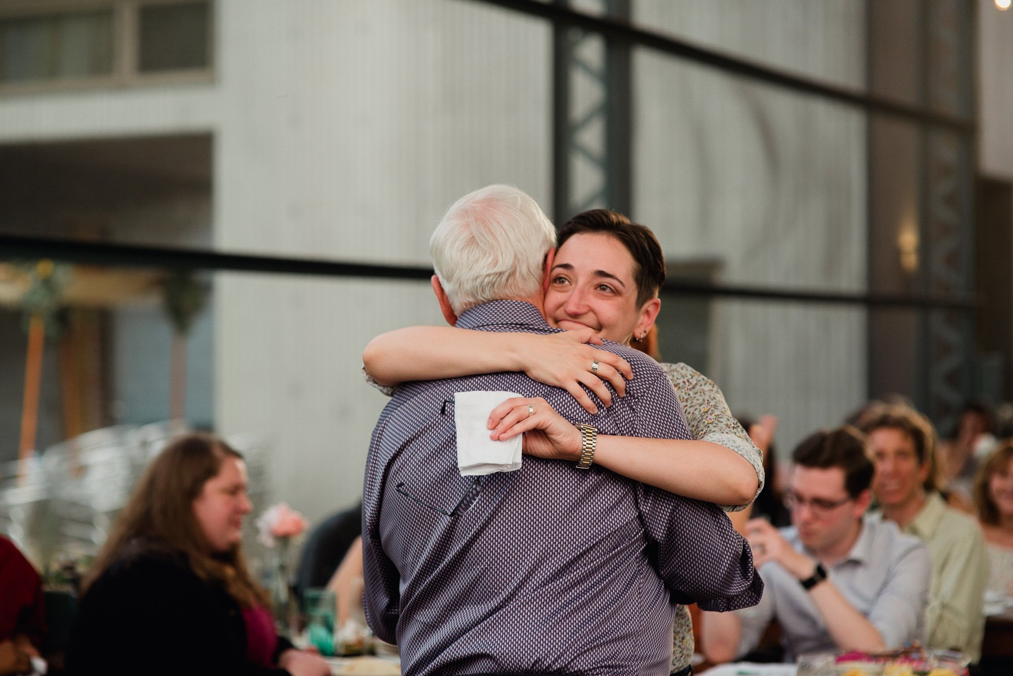 heartfelt toasts from the bride's dad at a plant at kyle wedding