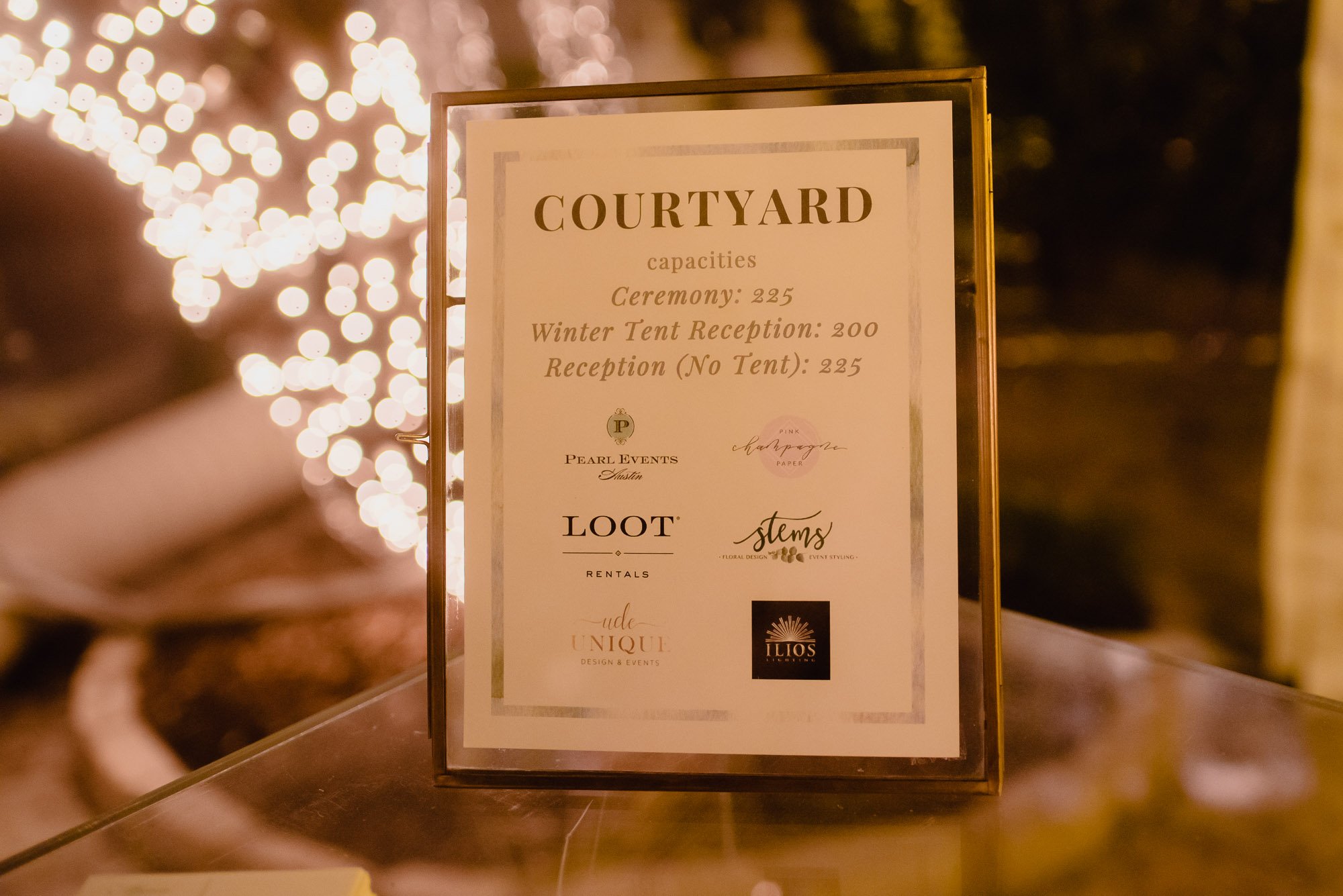 allan house courtyard tented photos