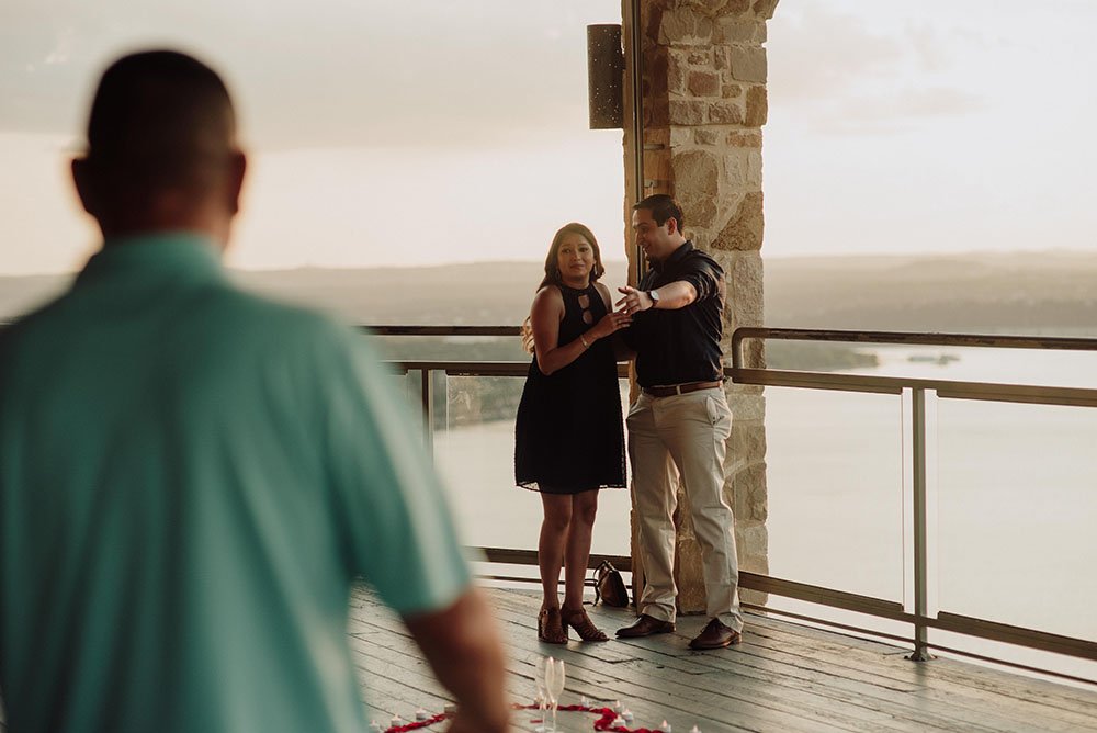 surprise engagement photography in austin texas